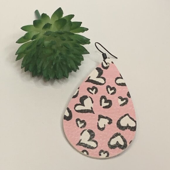 Animal Print Earring, Leopard Print Earring, Boho Earring, Valentine's Day - Picture 4 of 4